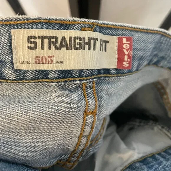 Levi's 505 Straight Fit Men's Jeans 33W x 36L - Picture 8 of 8